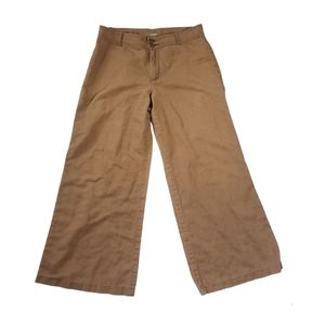 J. Crew Linen Wide-leg Trousers